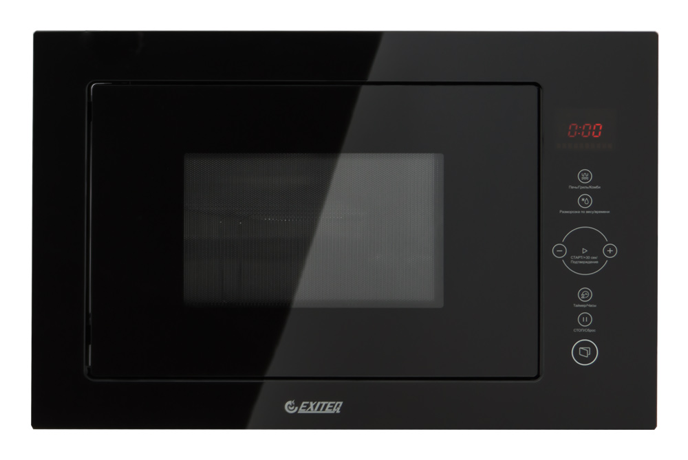 Микроволновая печь встраиваемая EXITEQ EXM-106 черный. Фото N2