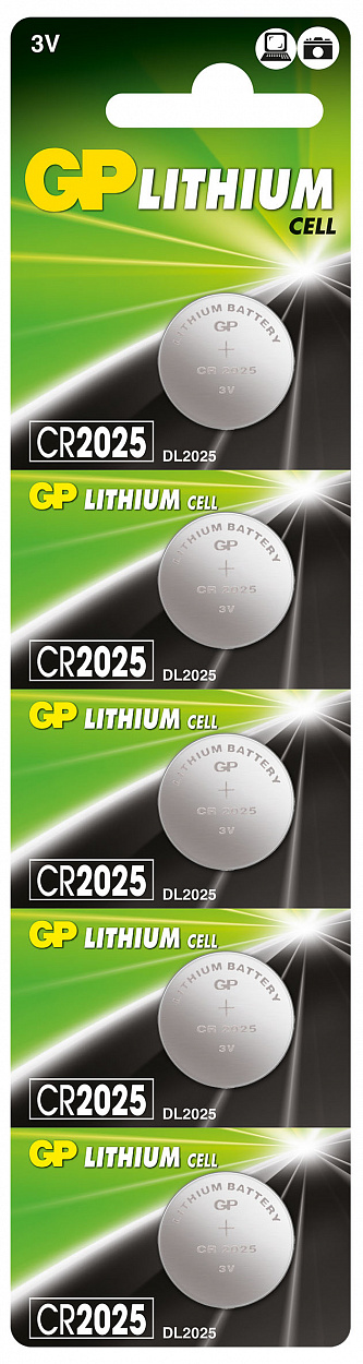 Элемент питания GR Lithium CR2025 5BP